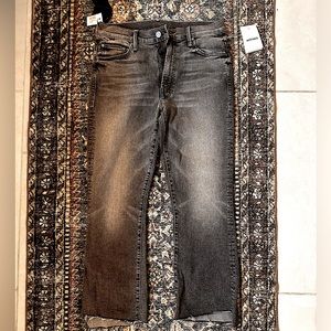 MOTHER The Insider Ankle Crop Step Straight Leg Jeans Size 30